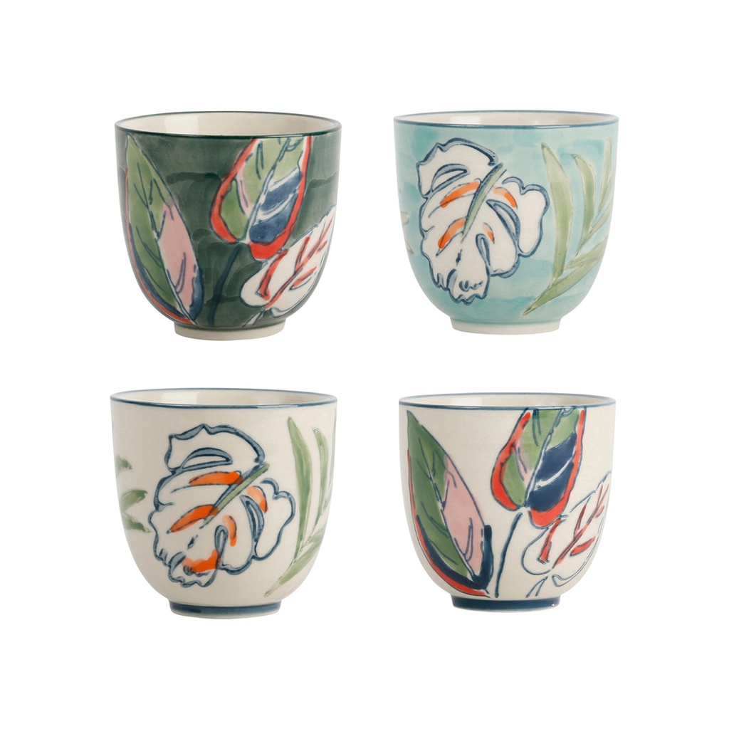GOBELET  X4 TROPICART VRT 12CL