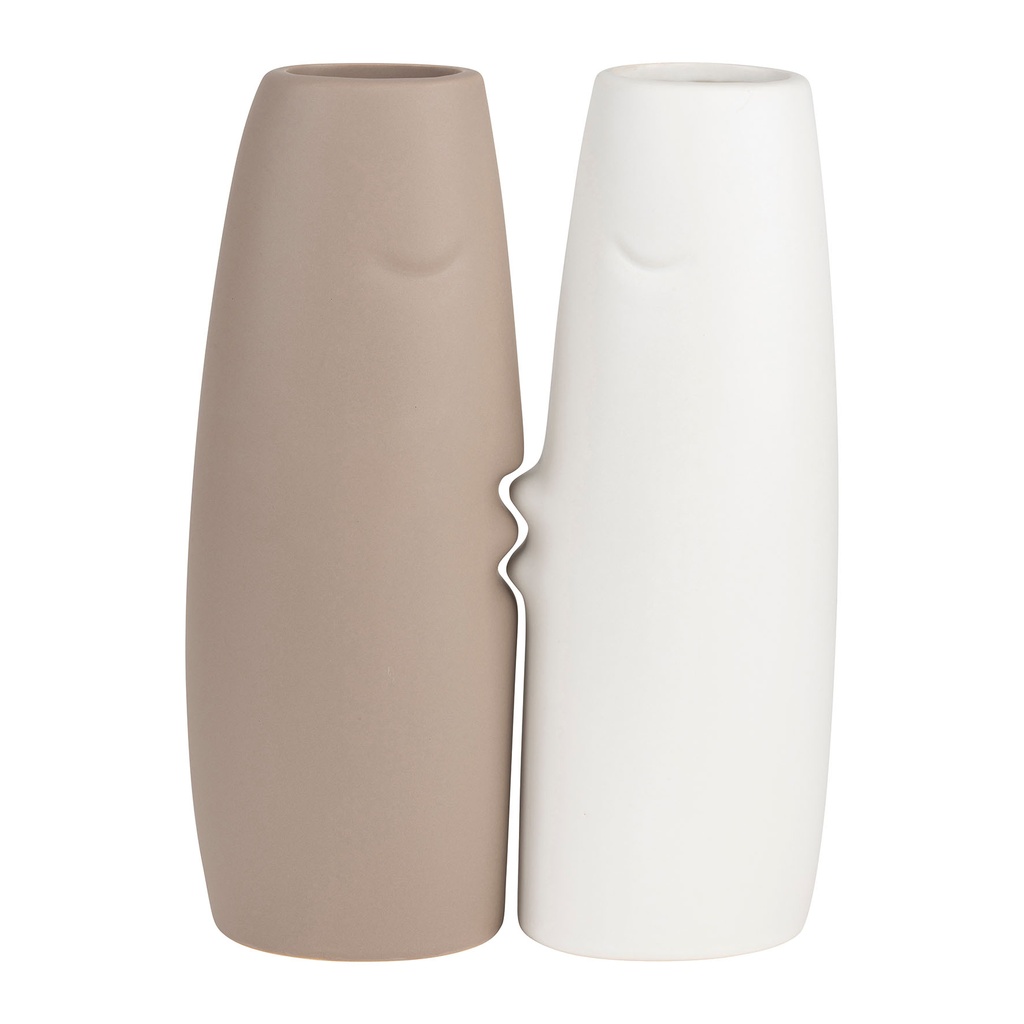 VASE X2 FACE GRS+BLC 11.5X8H30