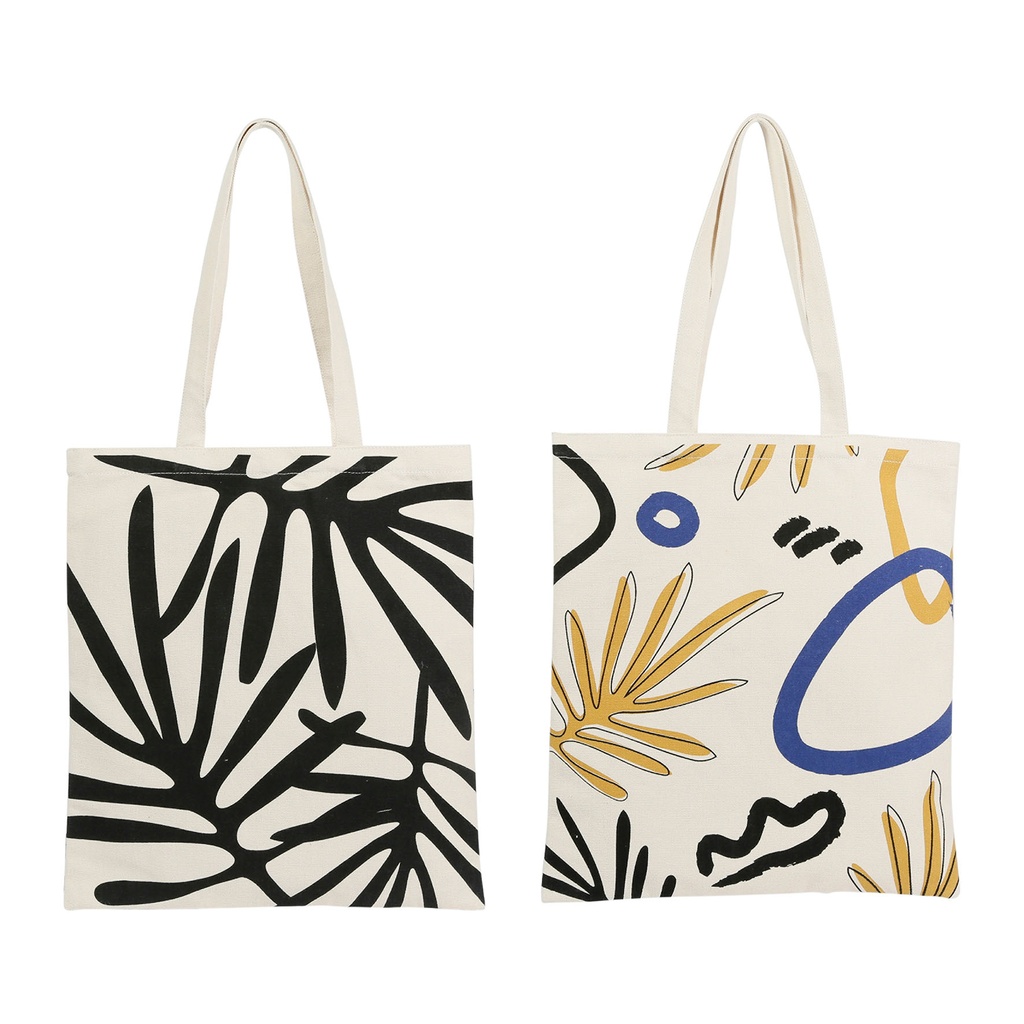 TOTE BAG X2 ARTY FOLK ML 38X42