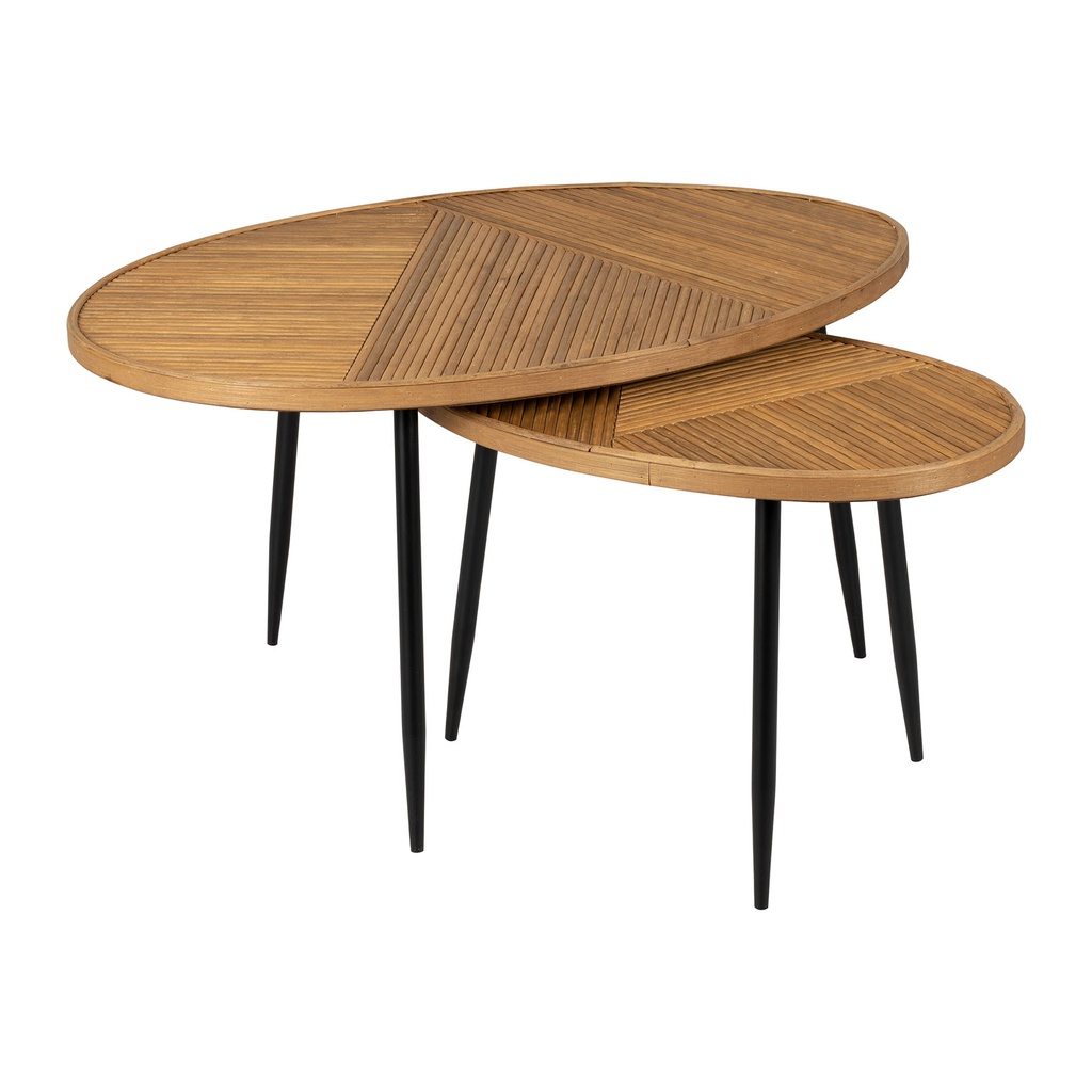 TABLE BASSE SET DE 2 SAORI N+NR H42/38