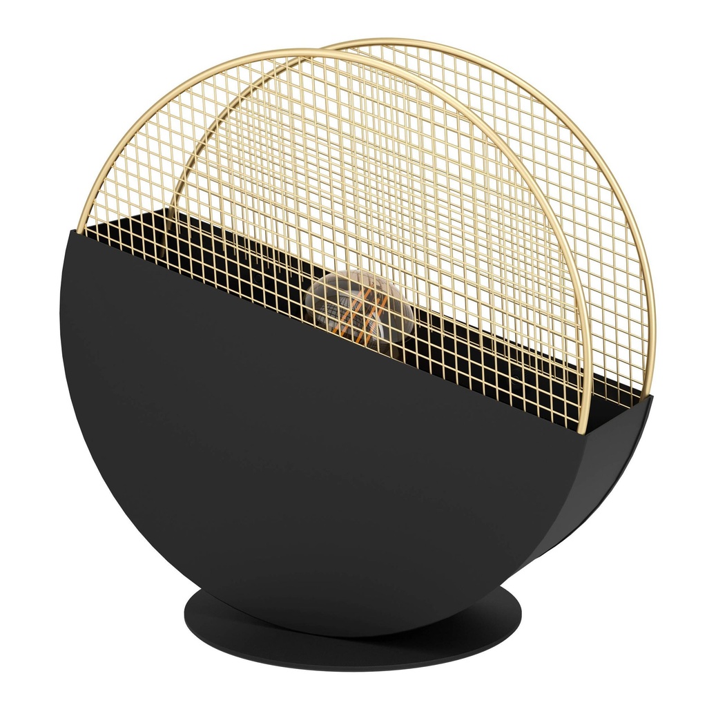 Mumbles Lamp de Table 1x40w E27 H285 Noir/or