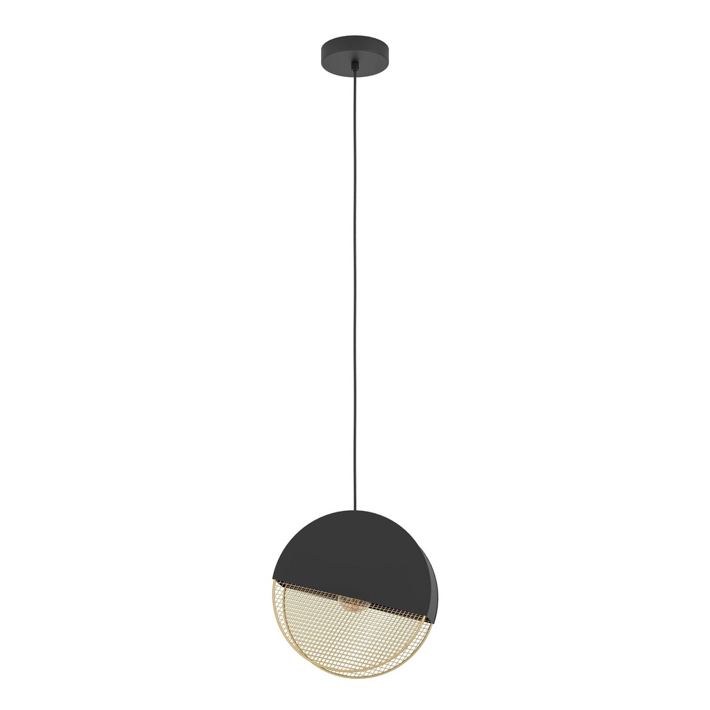 Mumbles Lampe Suspendue 1x40w E27 H1100 D285 Noir/or