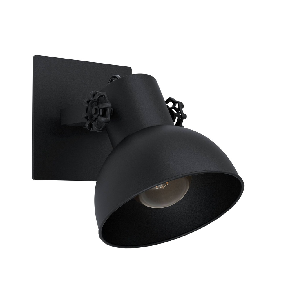 Spot 1x28w E27 Noir Mat