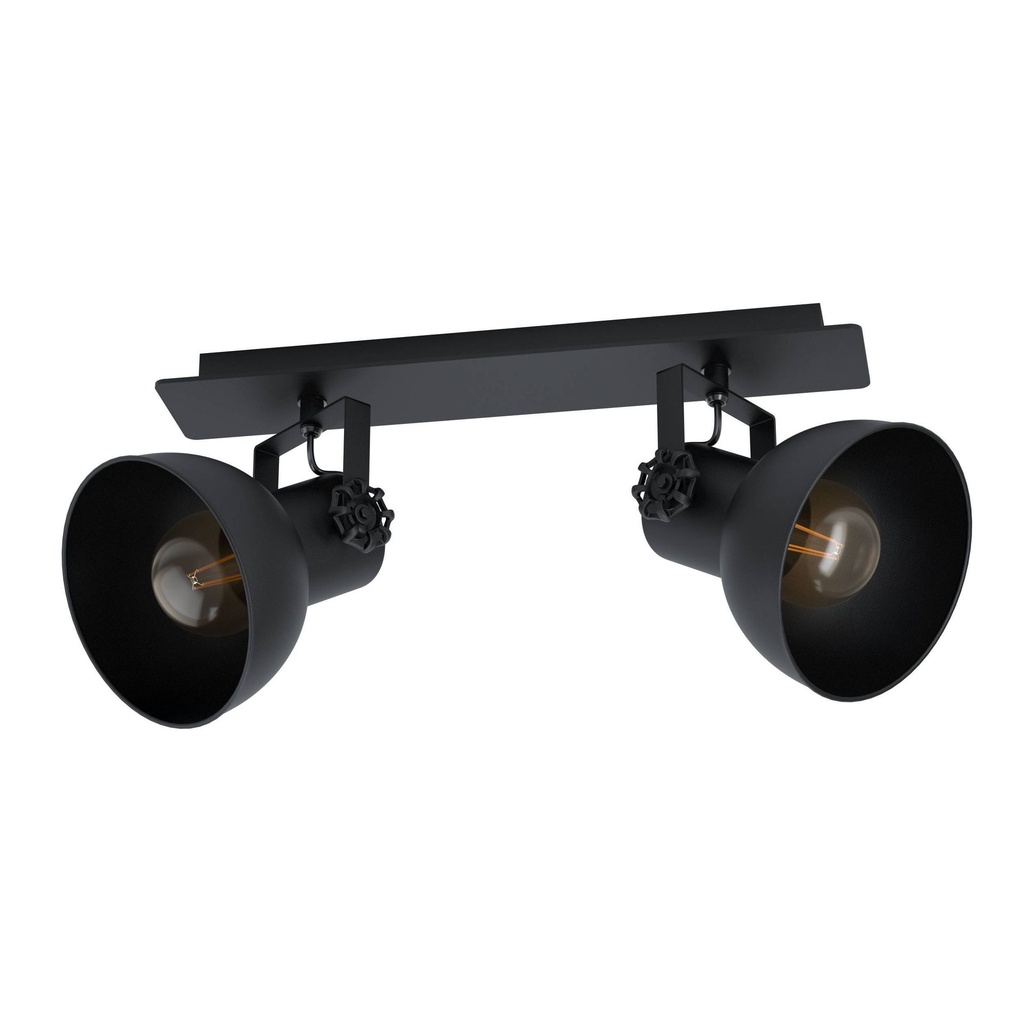 SPOT BARNSTAPLE1 2X40W E27 NOIR MAT