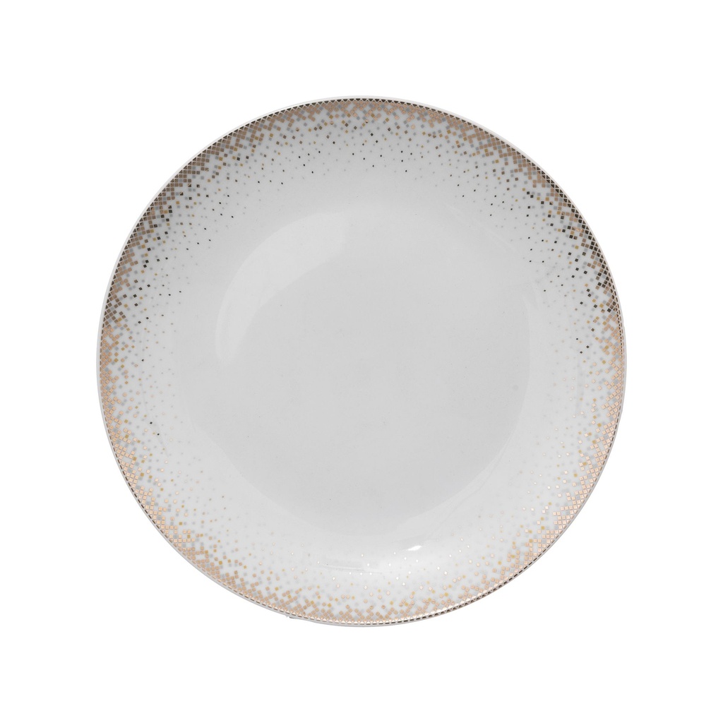 Assiette A Dessert Constellation D19cm Porcelaine Blanc