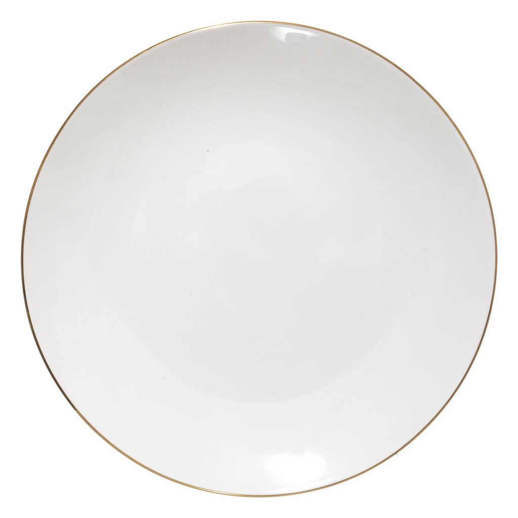 ASSIETTE A DESSER PETIT SALON D19CM PORCELAINE BLANC