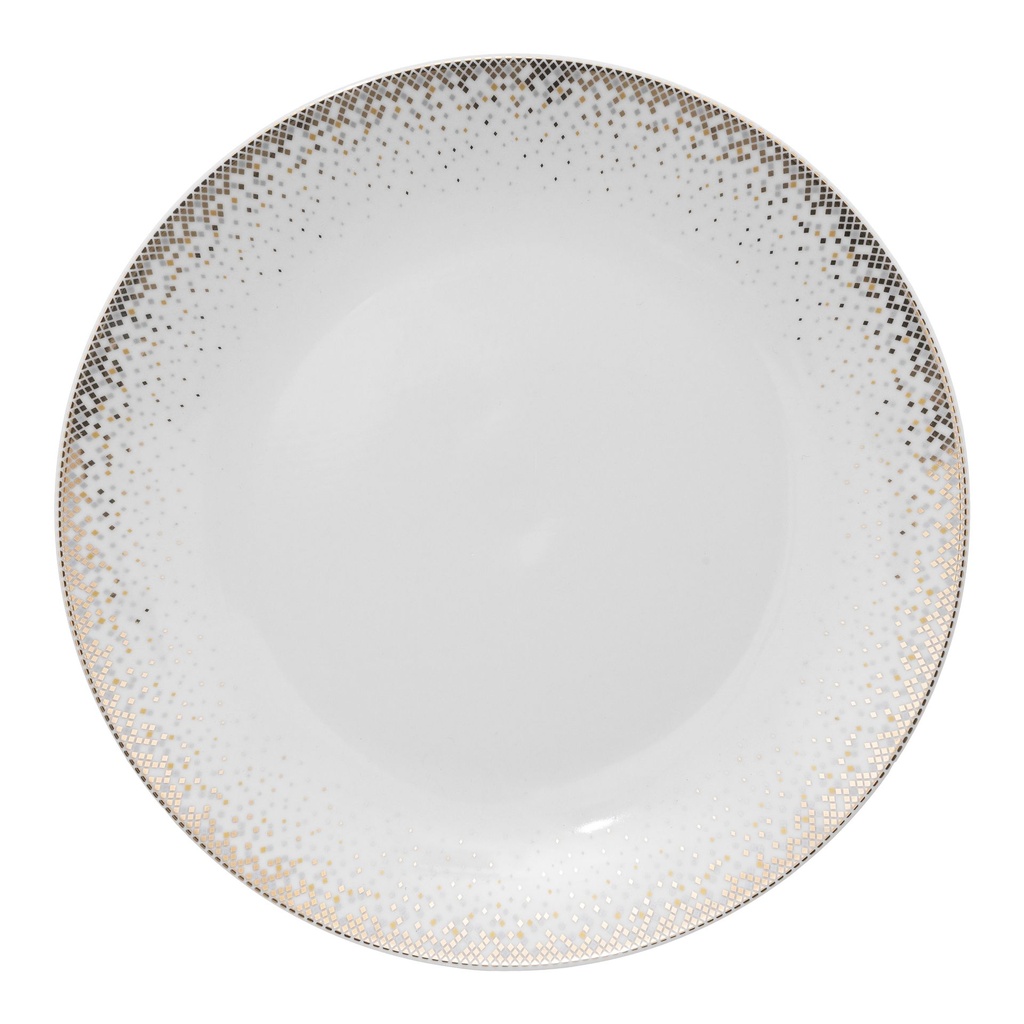 Assiette Plate Constellation D27cm Porcelaine Blanc