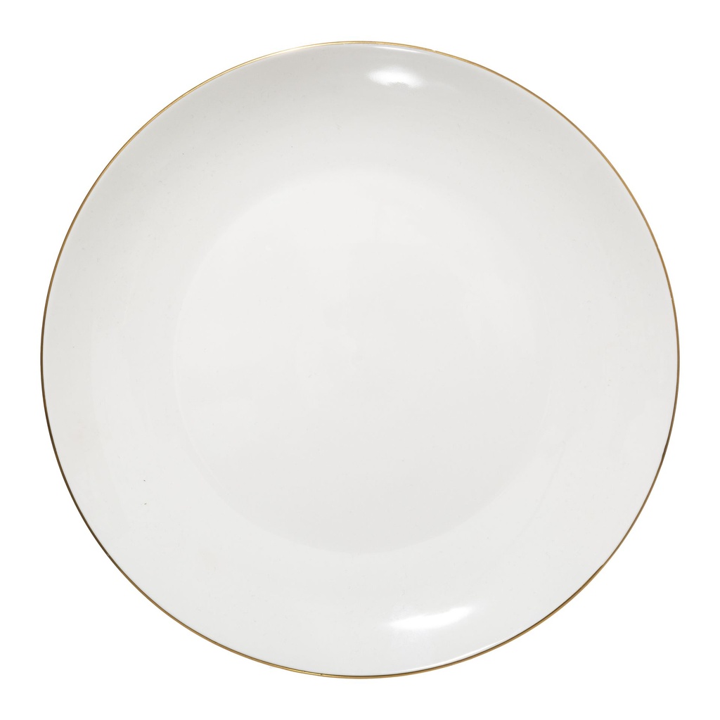 ASSIETTE PLATE PETIT SALON D27.5CM PORCELAINE BLANC