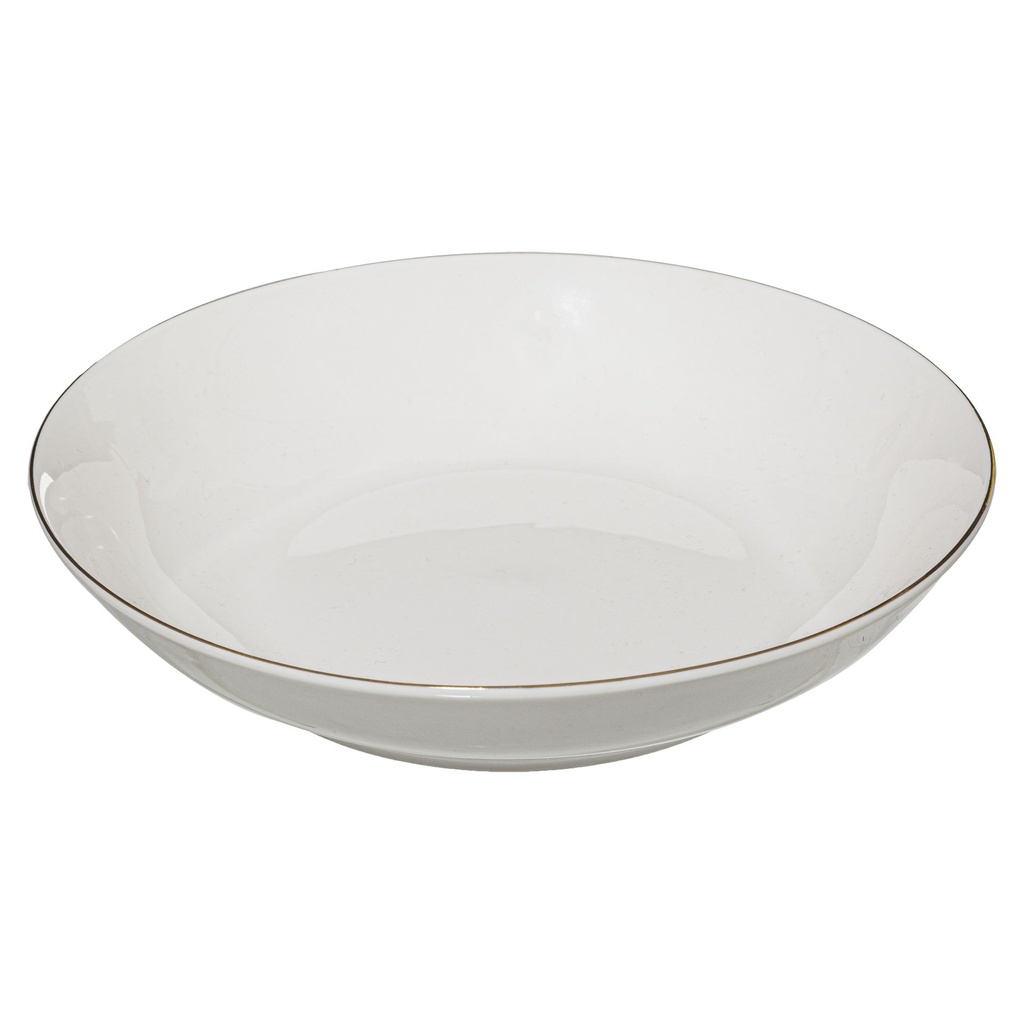 ASSIETTE CREUSE PETIT SALON D20CM PORCELAINE BLANC