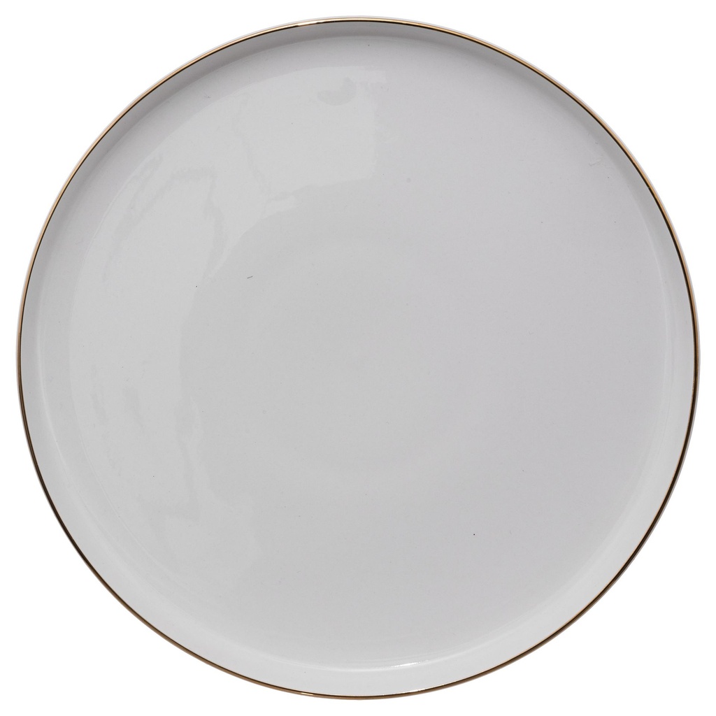 Assiette Plate Sublima D27cm Porcelaine Blanc