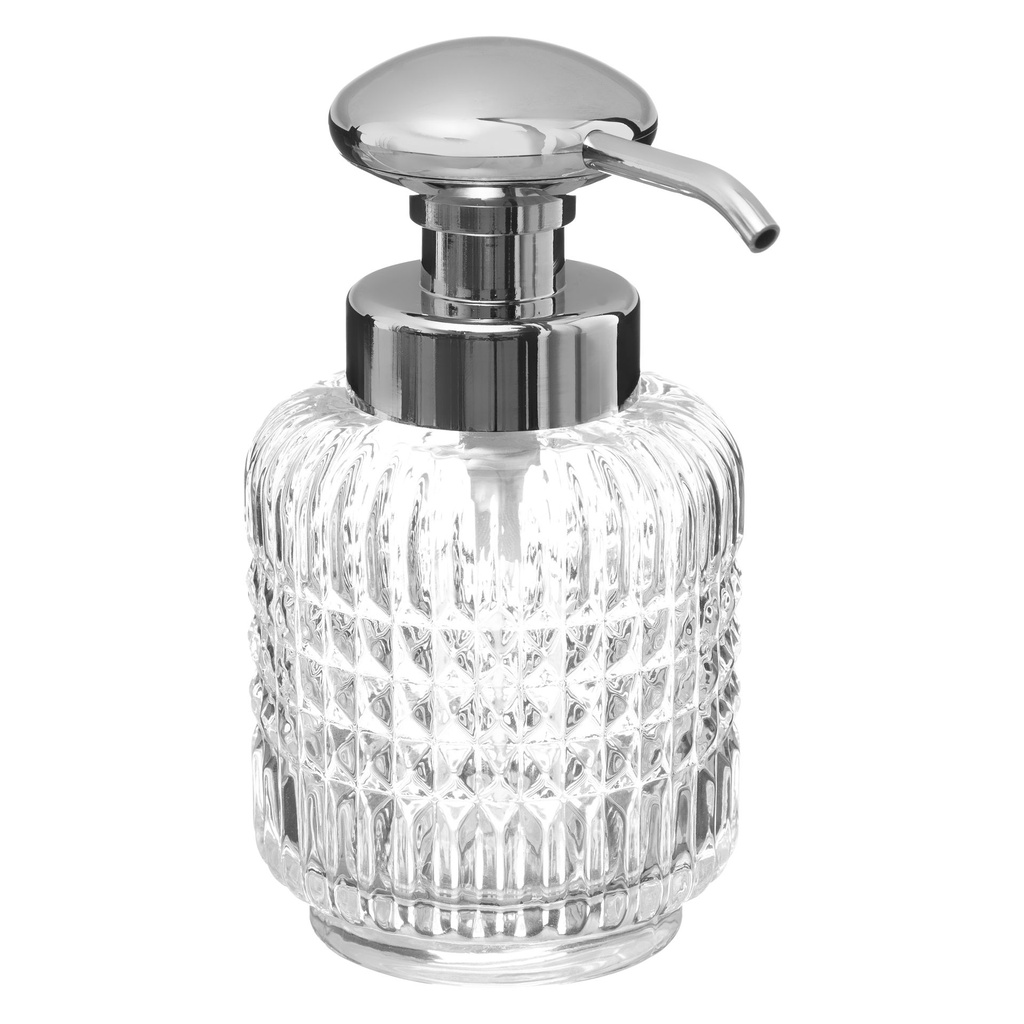 DISTRIBUTEUR SAVON PRECIOUS 10.6X8.5X15.7CM VERRE TRANSPARENT