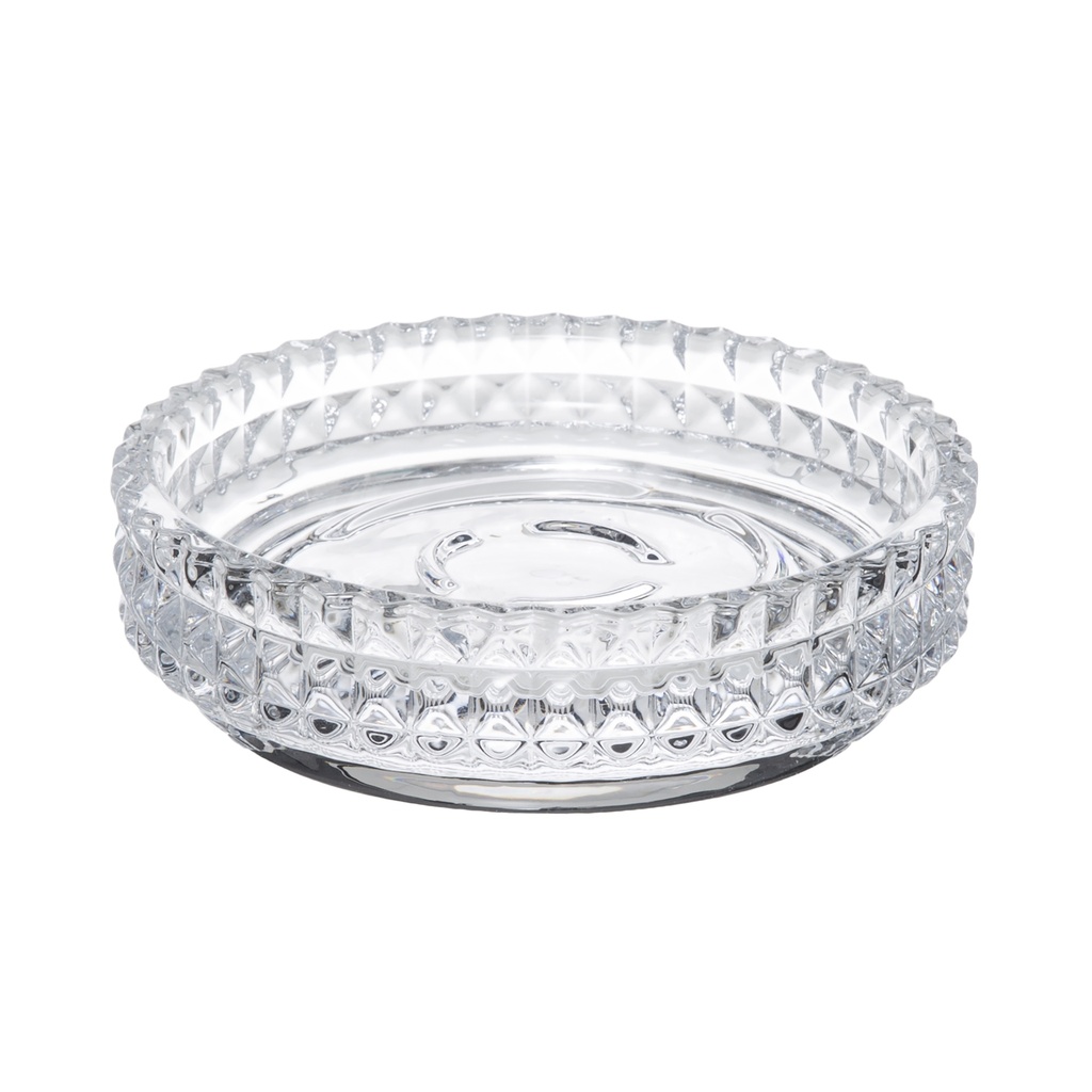 PORTE SAVON PRECIOUS 11.3X3.2CM VERRE TRANSPARANT