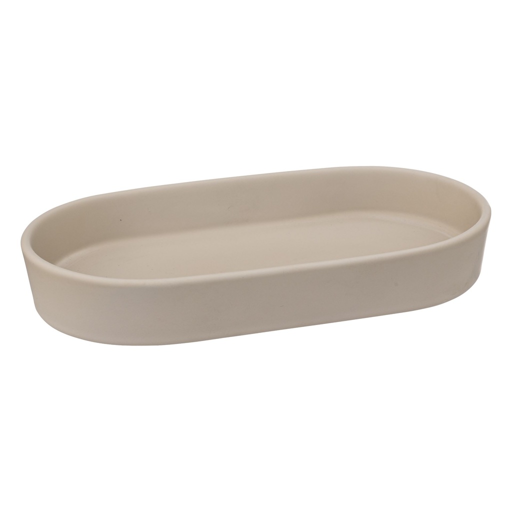 PORTE SAVON RUBBER 19.3X10.6X3CM BEIGE