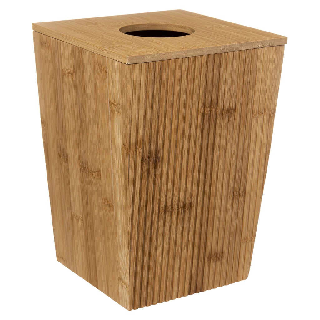 POUBELLE TERRE 6L 19.5X19.5X26.4 CM BAMBOU BEIGE