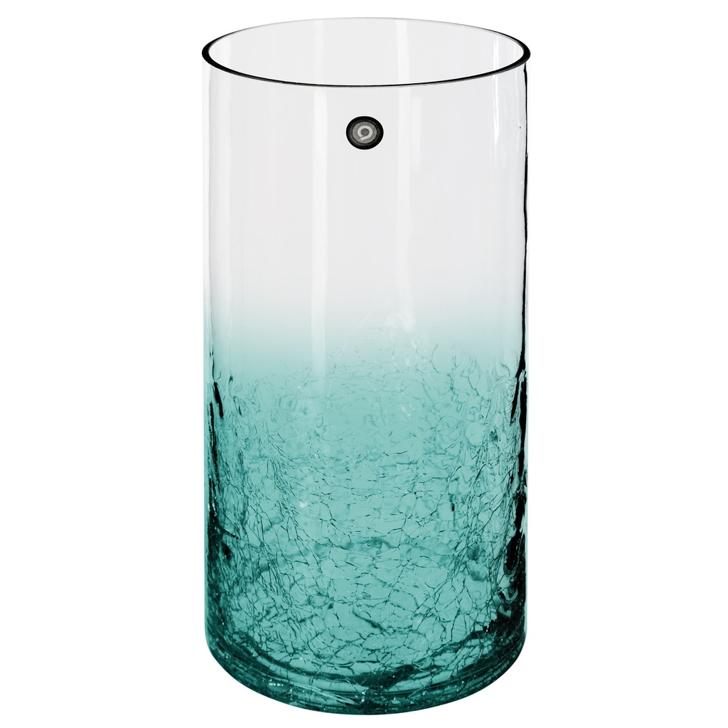 VASE CRACK SHADE 1.8X30.3CM VERRE 3CL ASSORTI