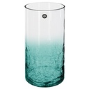 VASE CRACK SHADE 1.8X30.3CM VERRE 3CL ASSORTI
