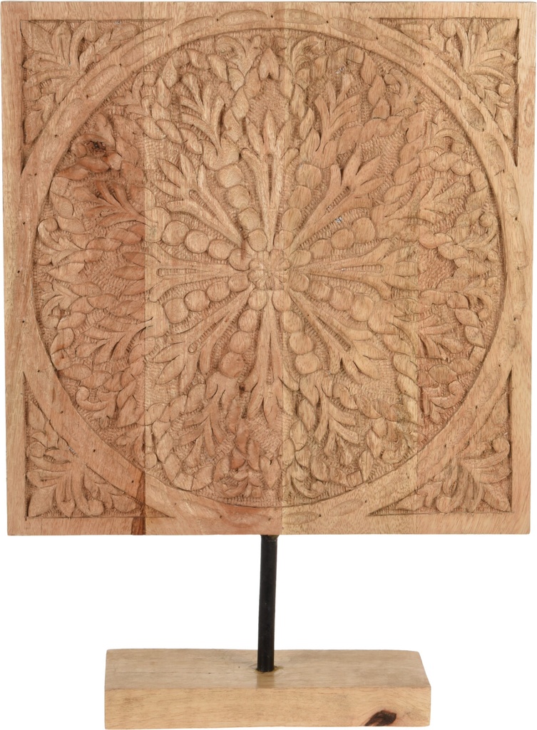 DECORATION SUR PIED 40X30X7CM BOIS DE MANGUE