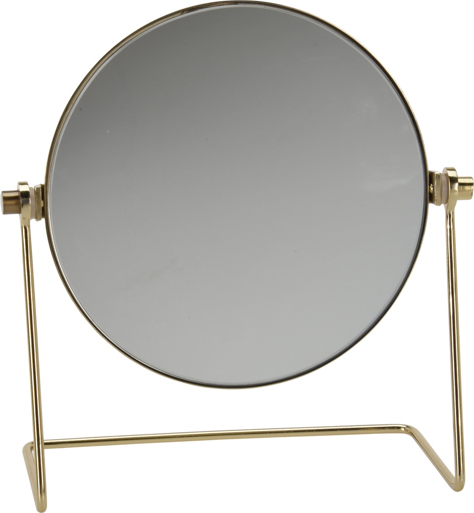 MIROIR BUREAU 20CM DORE