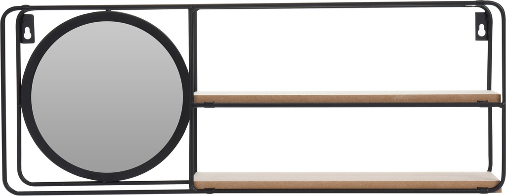 ETAGERE MURALE 59.1X4.7X20.2CM A MIROIR - METAL