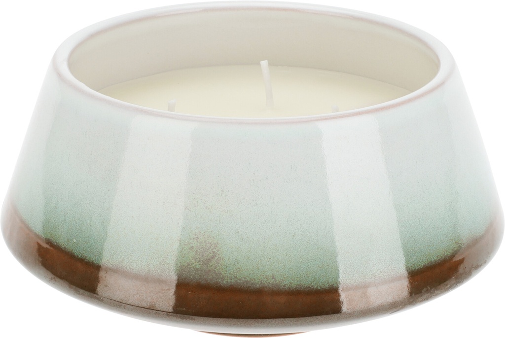 BOUGIE PARFUMEE DANS POT CERAMIQUE 15X7.5CM