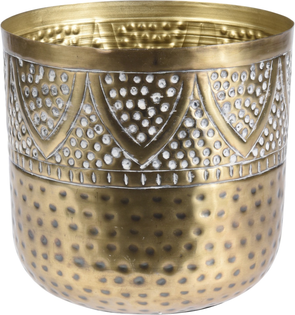 Vase Decorative en Metal Dore Sty