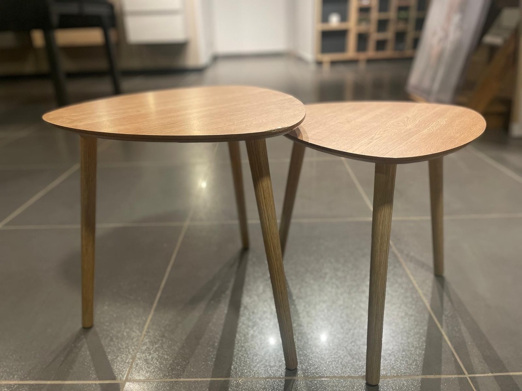 TABLES D'APPOINT SET 2 PCS S40X41CM L45X44.5CM