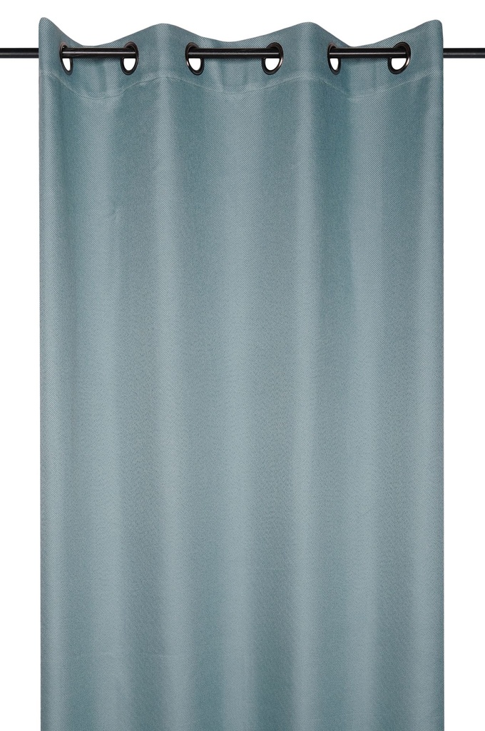 RIDEAU OCCULTANT COPENHAGUE 140X260 AQUA - 100%PE