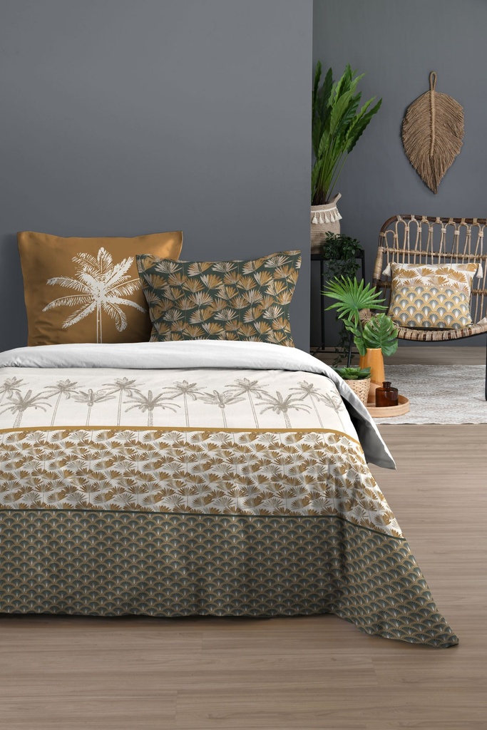PARRURE DE LIT BAKO HC 240X220+2T63X63
100%COTON