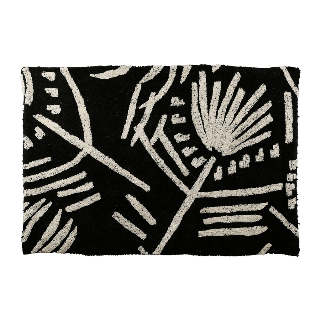 TAPIS BRONZE NOIR 200X140 COTON