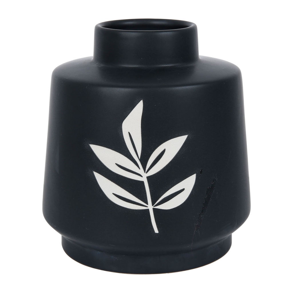 VASE SOLOR JNE+NOIR D16.5XH18