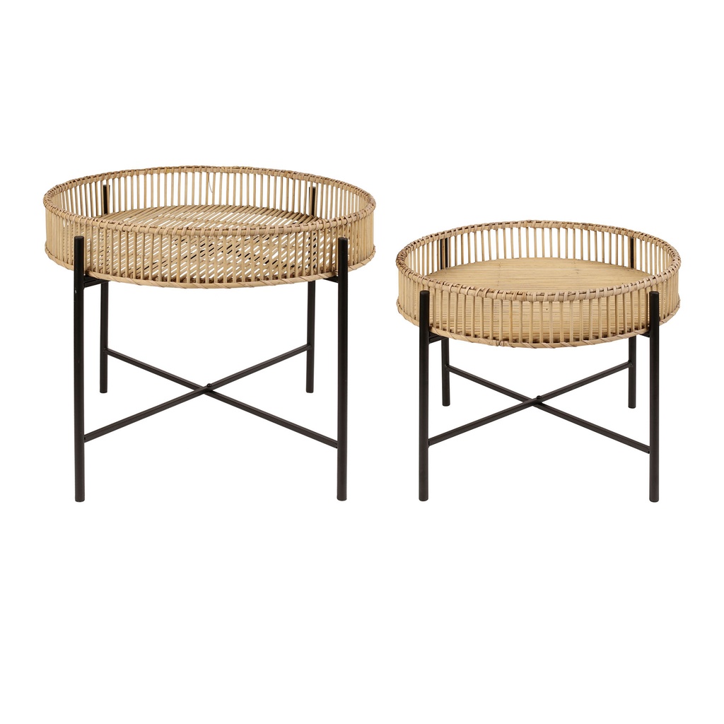 TABLE BASSE SET DE 2 BAMBOU H49/39