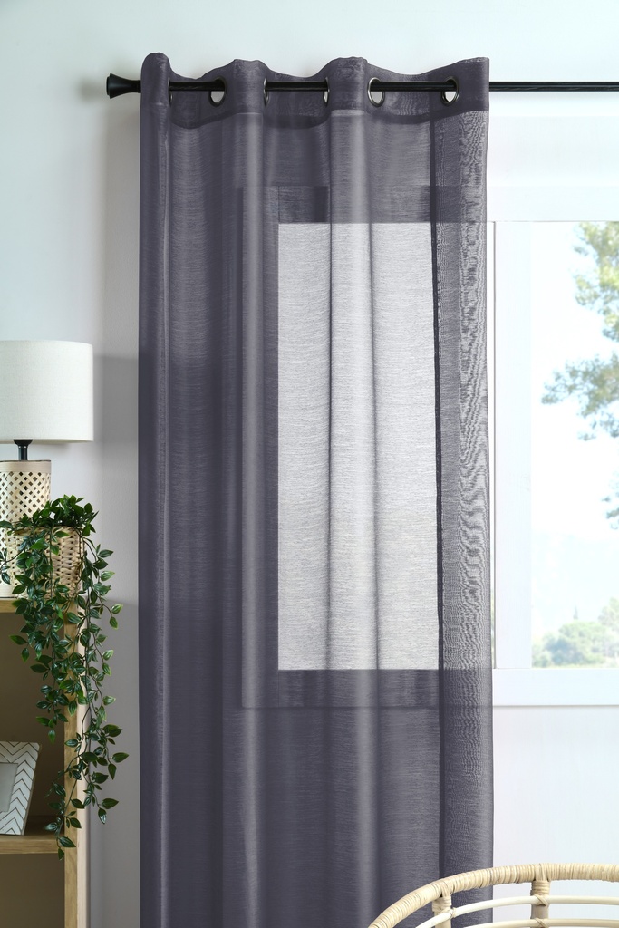 VOILAGE LINWOOD 140X260 CM
ANTHRACITE - 100% PE