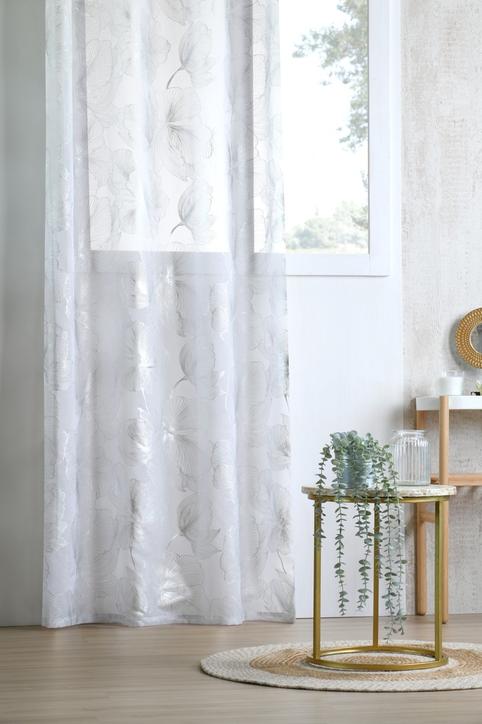 VOILAGE LEONCE 140X260 CM
ARGENT - 100% PE