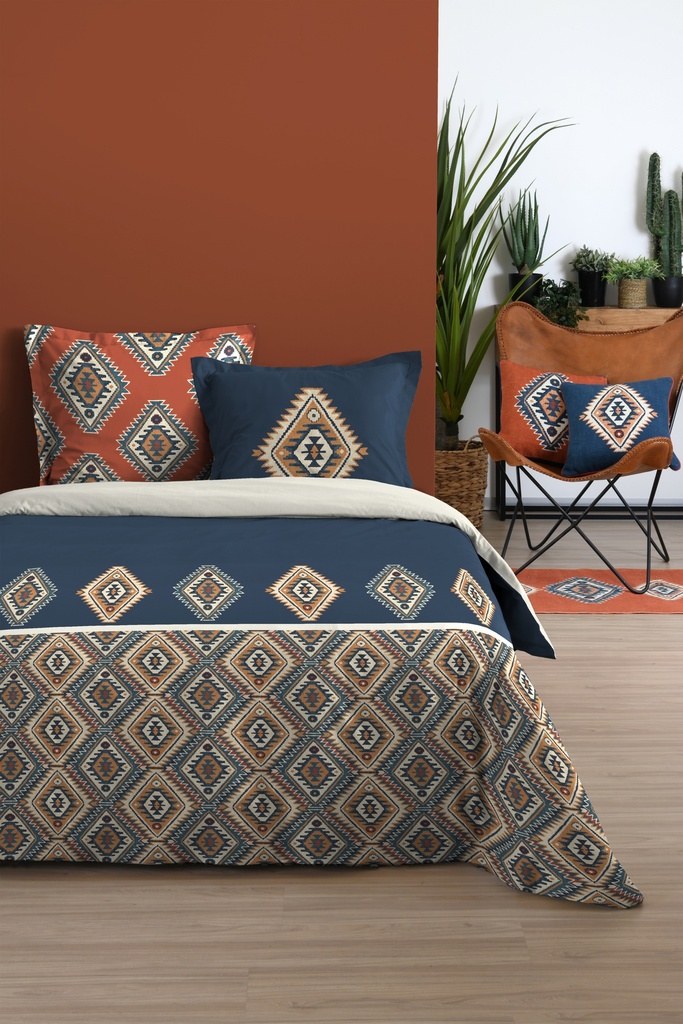 PARRURE DE LIT LOUISIANE HC 240X220+2T63X63
100%COTON