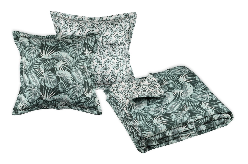 BOUTIS VIBES 240X220+2TAIES
VERT - 100%PE