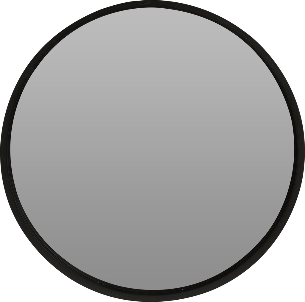 Miroir Rond D40cm Wood Noir