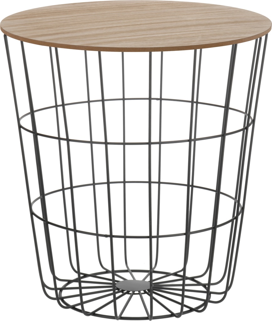 TABLE D'APPOINT 39X41CM NOIR