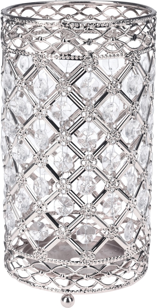 LANTERNE METAL 11X11X20CM ARGENTEE
