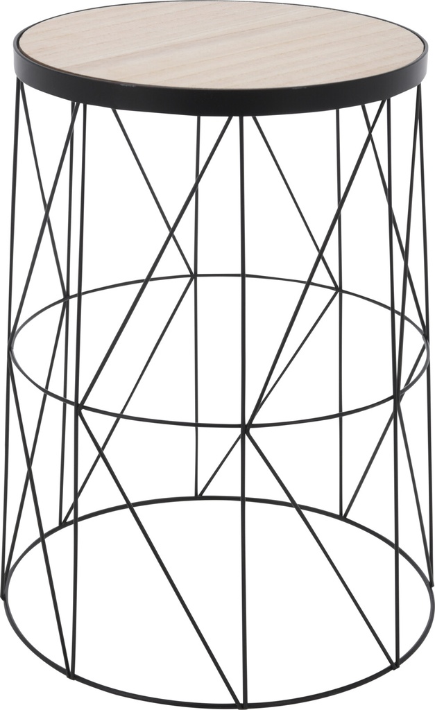TABLE D'APPOINT 28XH37CM NOIR