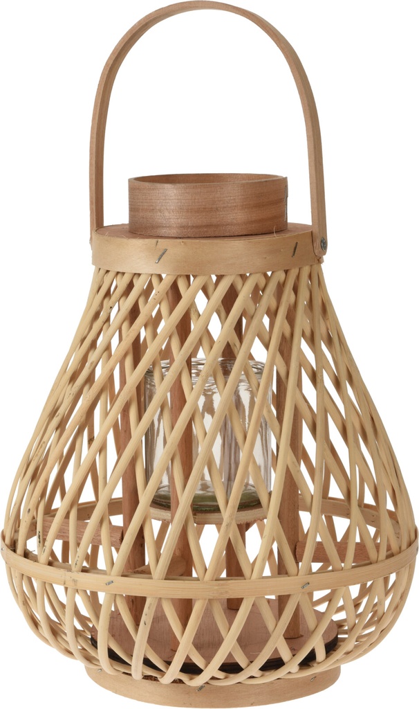 LANTERNE EN ROTIN D25XH30CM