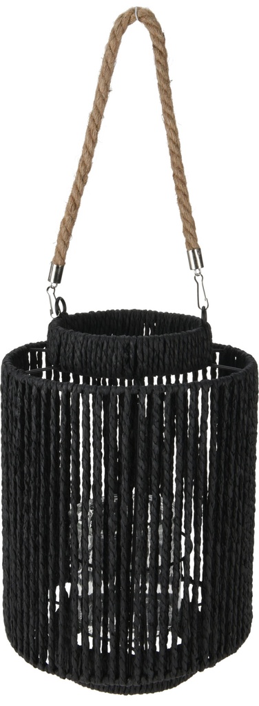 LANTERNE D22XH32CM NOIR