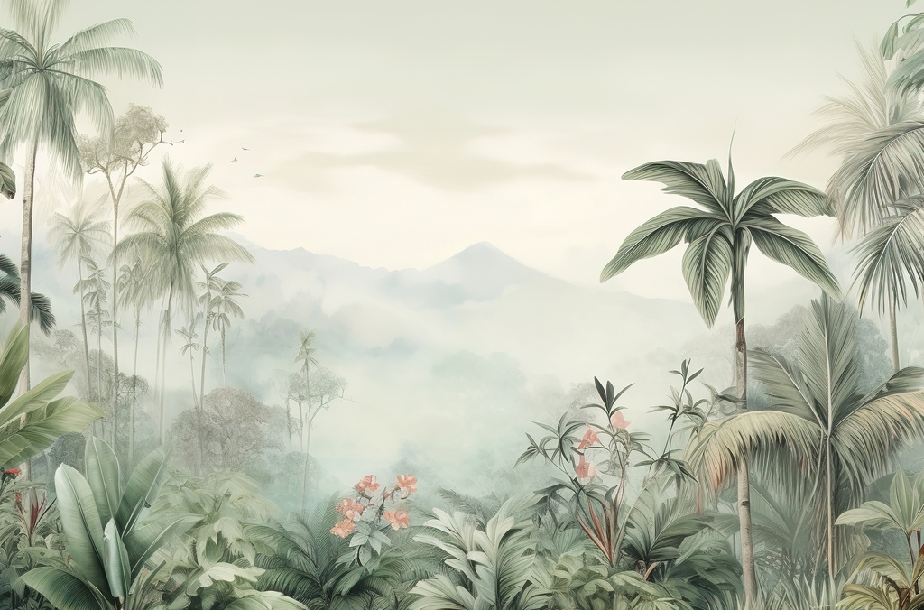 Toile Susp 65X97 Brume Jungle