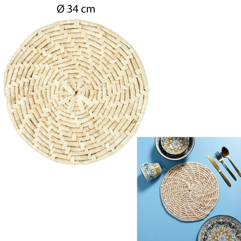 SET DE TABLE DECORATIF MAÏS D34CM