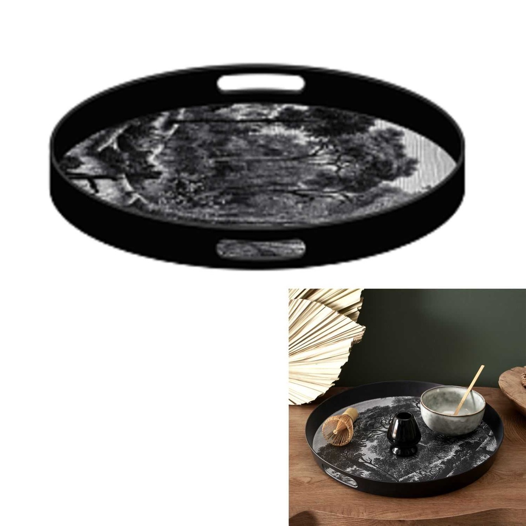 PLATEAU  FOREST D38CM NOIR