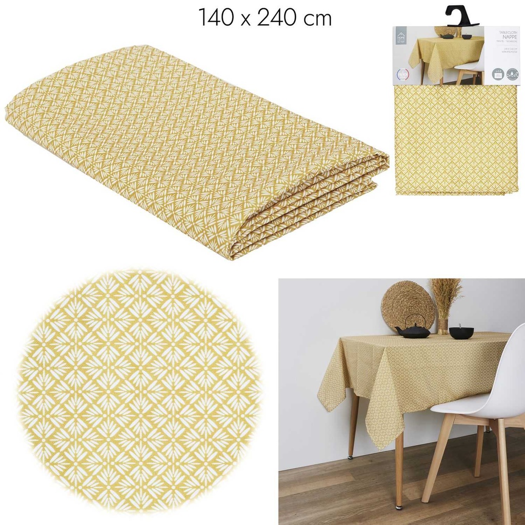 NAPPE ANTITACHE JAUNE 140X240CM