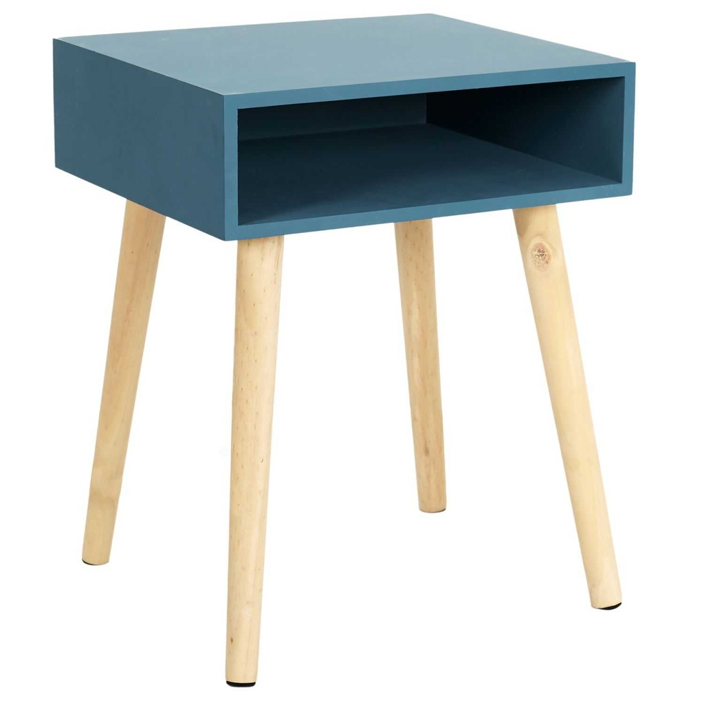 TABLE DE CHEVET NICHE BLEU