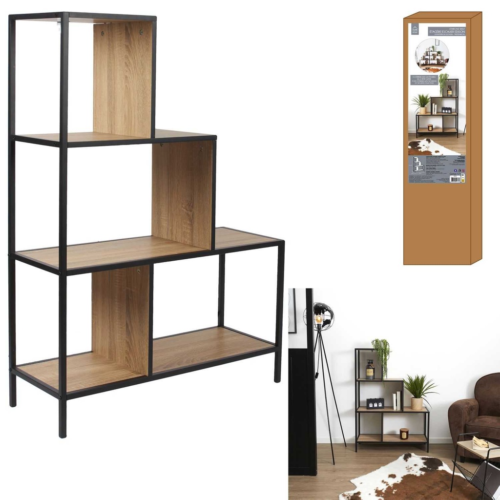 ETAGERE ESCALIER EDISON H112CM