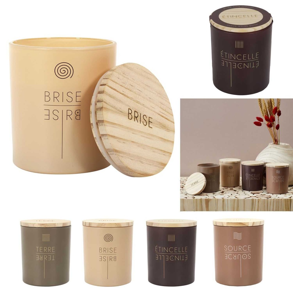 BOUGIE PARFUMEE 4 ELEMENTS TOP BOIS