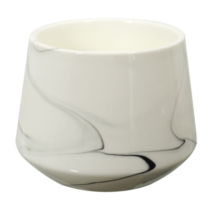 BOUGIE PARFUMEE MARBREE BLANCHE H13.5CM M12