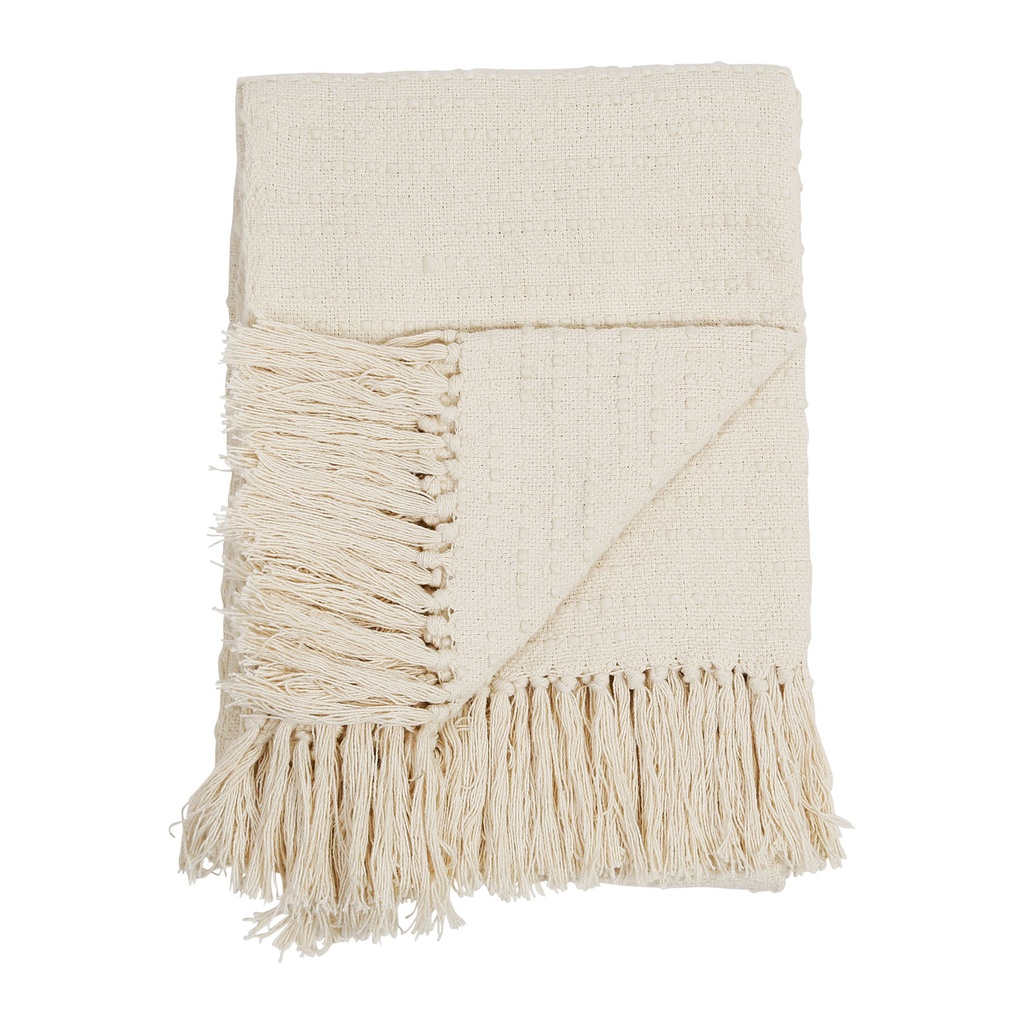 PLAID COURBA BLANC 170X130CM